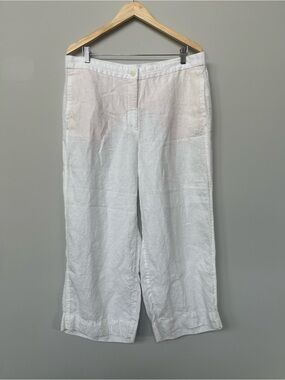 J. Jill | Love Linen White Cropped Pant 
Lightweight Minimal Breathable Summer